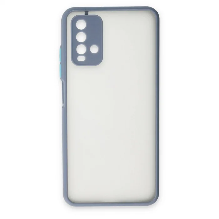 BUĞZ Xiaomi Redmi 9t Kılıf Montreal Silikon Kapak - Gri