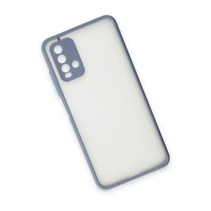 BUĞZ Xiaomi Redmi 9t Kılıf Montreal Silikon Kapak - Gri