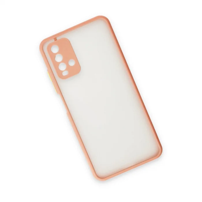 BUĞZ Xiaomi Redmi 9t Kılıf Montreal Silikon Kapak - Pembe