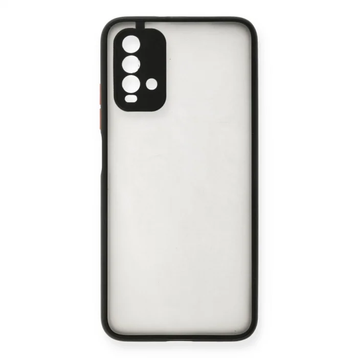 BUĞZ Xiaomi Redmi 9t Kılıf Montreal Silikon Kapak - Siyah