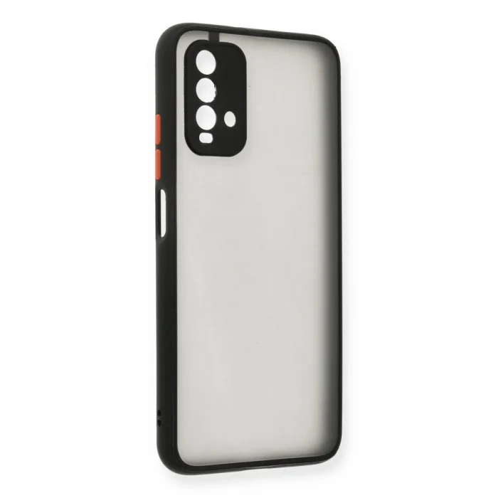 BUĞZ Xiaomi Redmi 9t Kılıf Montreal Silikon Kapak - Siyah