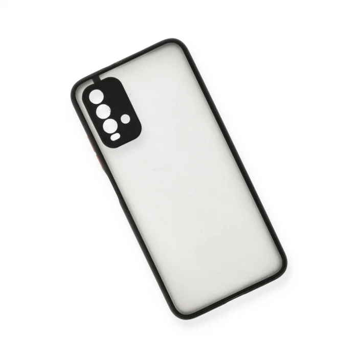 BUĞZ Xiaomi Redmi 9t Kılıf Montreal Silikon Kapak - Siyah