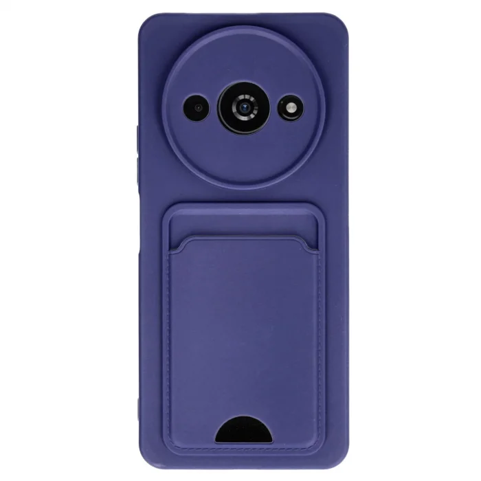 BUĞZ Xiaomi Redmi A3 4g Kılıf Kelvin Kartvizitli Silikon - Lacivert