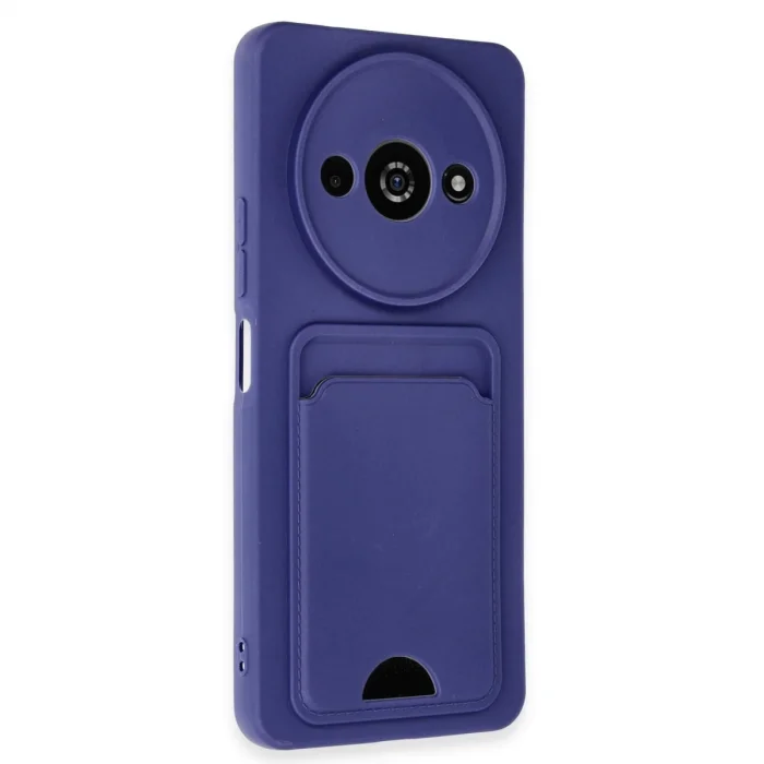 BUĞZ Xiaomi Redmi A3 4g Kılıf Kelvin Kartvizitli Silikon - Lacivert