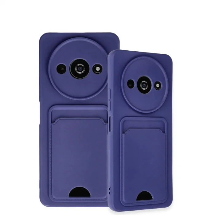 BUĞZ Xiaomi Redmi A3 4g Kılıf Kelvin Kartvizitli Silikon - Lacivert