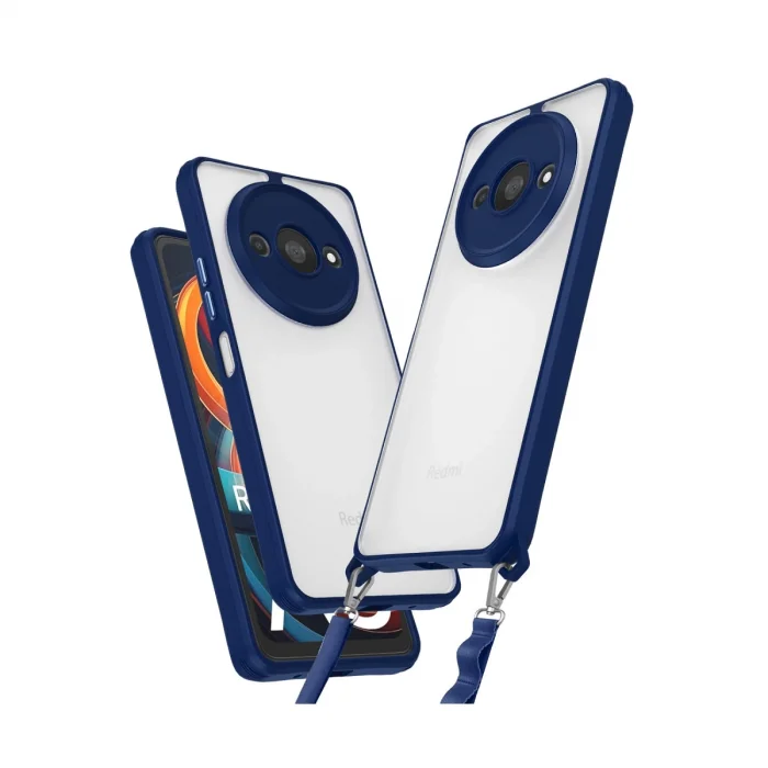 BUĞZ Xiaomi Redmi A3 4g Kılıf Penta Silikon Kılıf - Lacivert