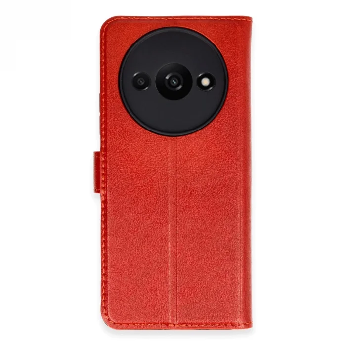 BUĞZ Xiaomi Redmi A3 4g Kılıf Trend S Plus Kapaklı Kılıf - Kırmızı