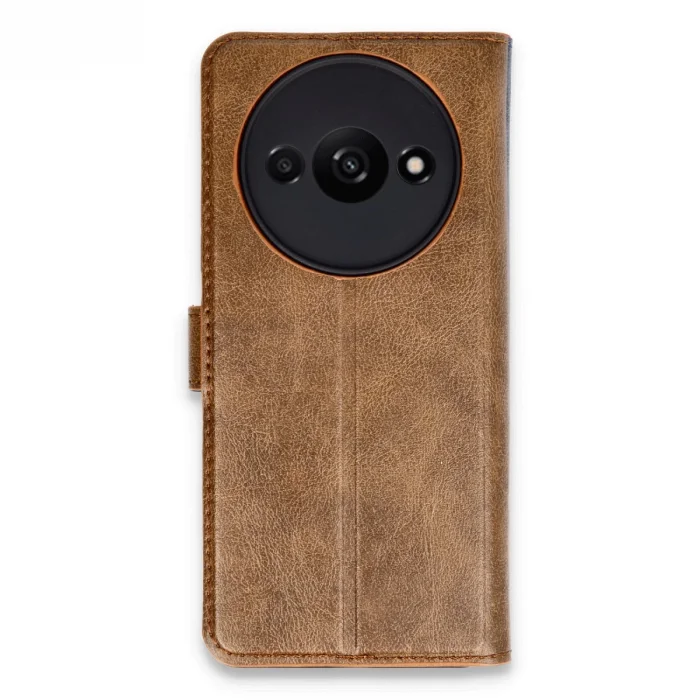 BUĞZ Xiaomi Redmi A3 4g Kılıf Trend S Plus Kapaklı Kılıf - Taba