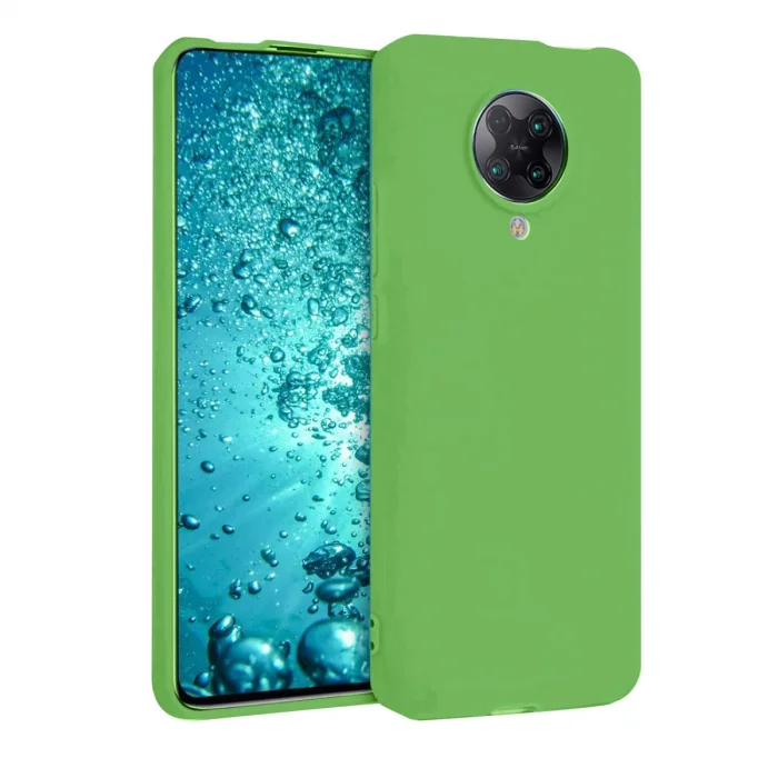 BUĞZ Xiaomi Redmi K30 Pro Kılıf Nano İçi Kadife Silikon - Yeşil
