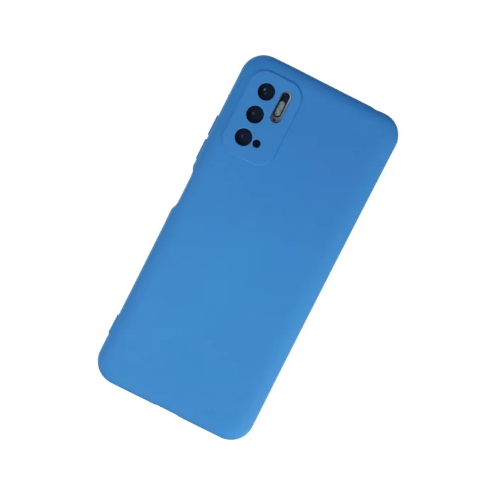 BUĞZ Xiaomi Redmi Note 10 5g Kılıf Nano İçi Kadife Silikon - Mavi