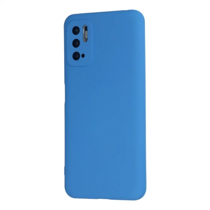 BUĞZ Xiaomi Redmi Note 10 5g Kılıf Nano İçi Kadife Silikon - Mavi