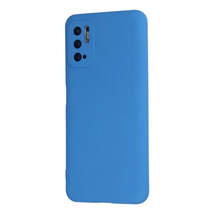 BUĞZ Xiaomi Redmi Note 10 5g Kılıf Nano İçi Kadife Silikon - Mavi