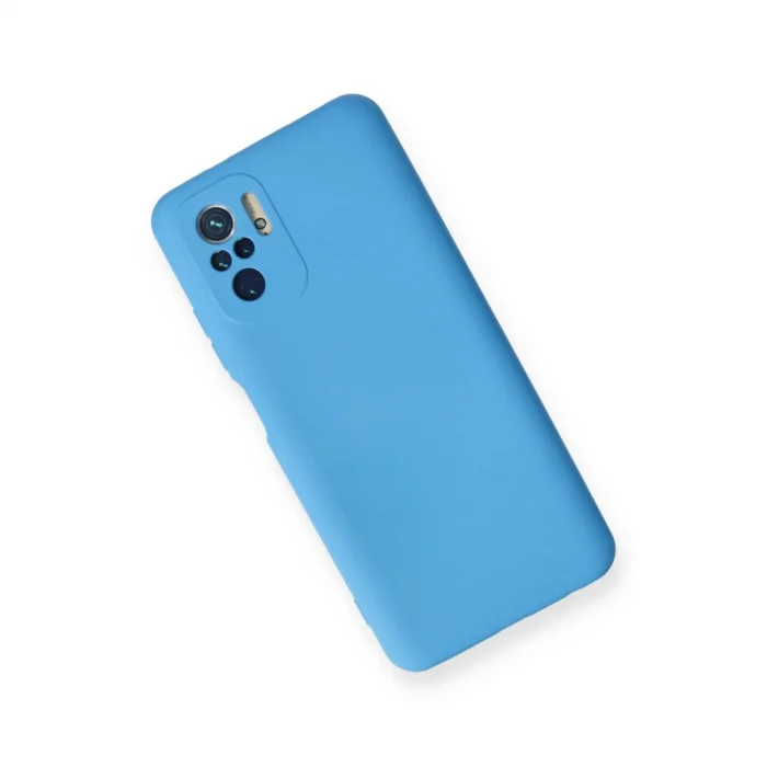 BUĞZ Xiaomi Redmi Note 10 Kılıf Nano İçi Kadife Silikon - Mavi