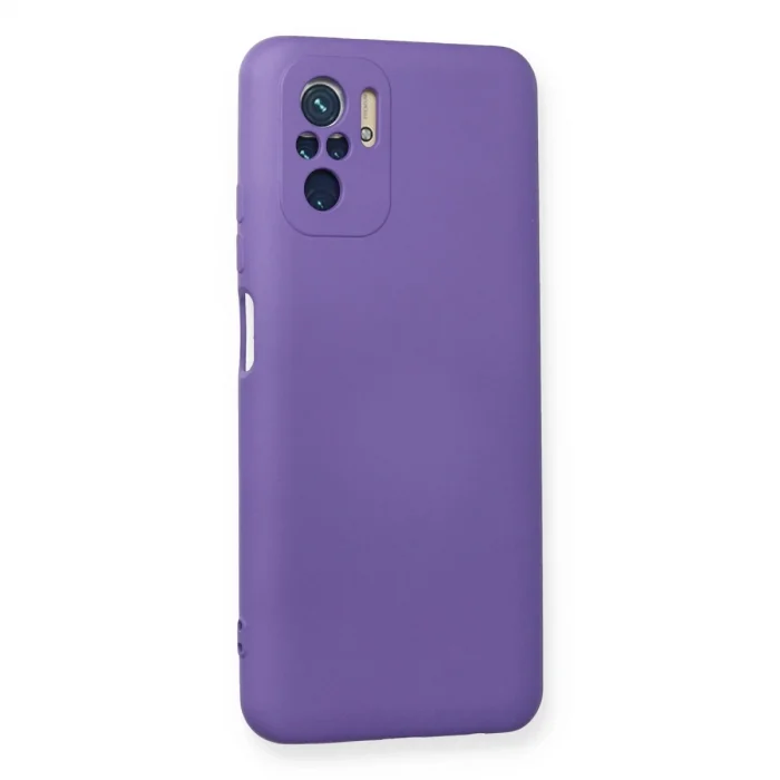 BUĞZ Xiaomi Redmi Note 10 Kılıf Nano İçi Kadife Silikon - Mor