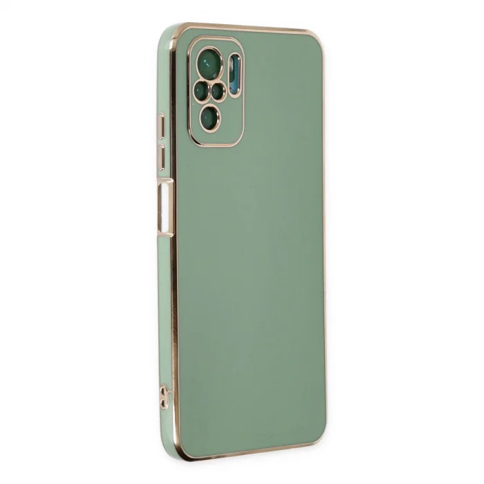 BUĞZ Xiaomi Redmi Note 10 Kılıf Volet Silikon - Açık Yeşil
