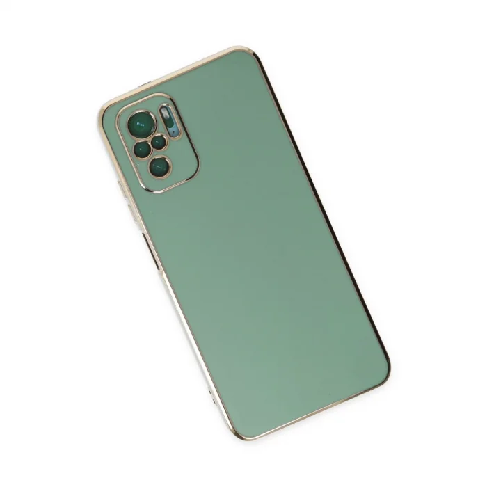 BUĞZ Xiaomi Redmi Note 10 Kılıf Volet Silikon - Açık Yeşil
