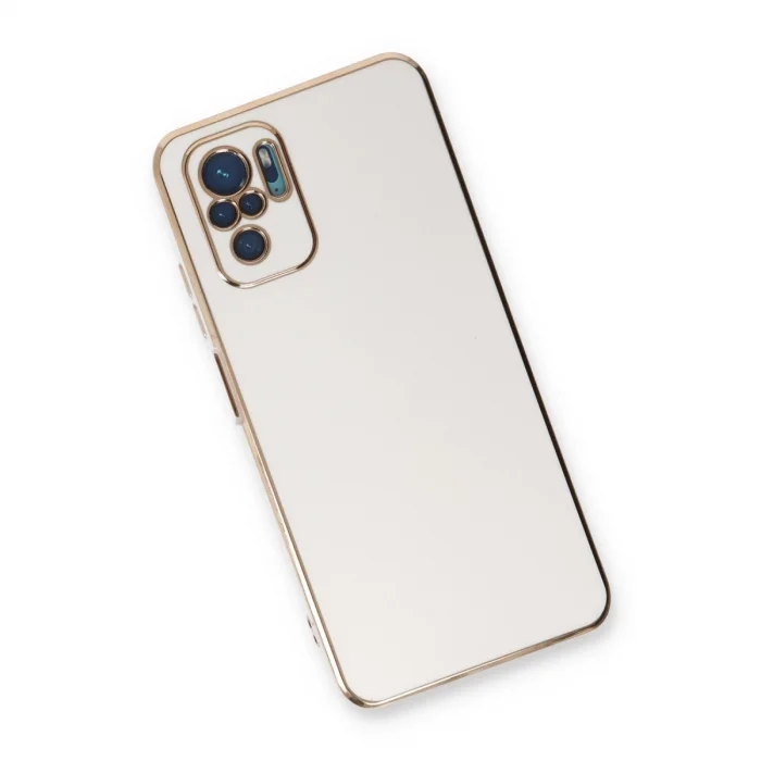 BUĞZ Xiaomi Redmi Note 10 Kılıf Volet Silikon - Beyaz