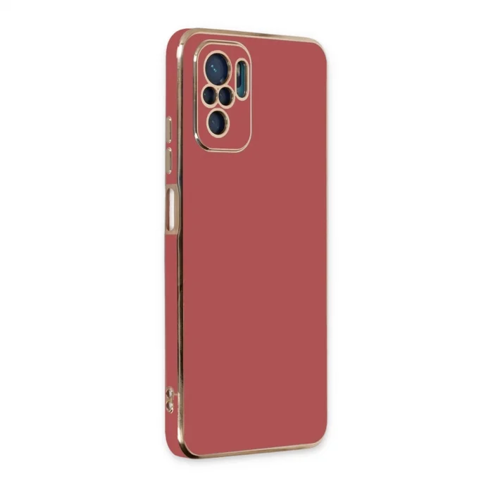 BUĞZ Xiaomi Redmi Note 10 Kılıf Volet Silikon - Kırmızı