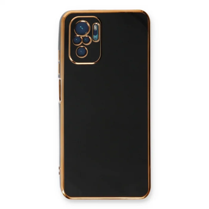 BUĞZ Xiaomi Redmi Note 10 Kılıf Volet Silikon - Siyah