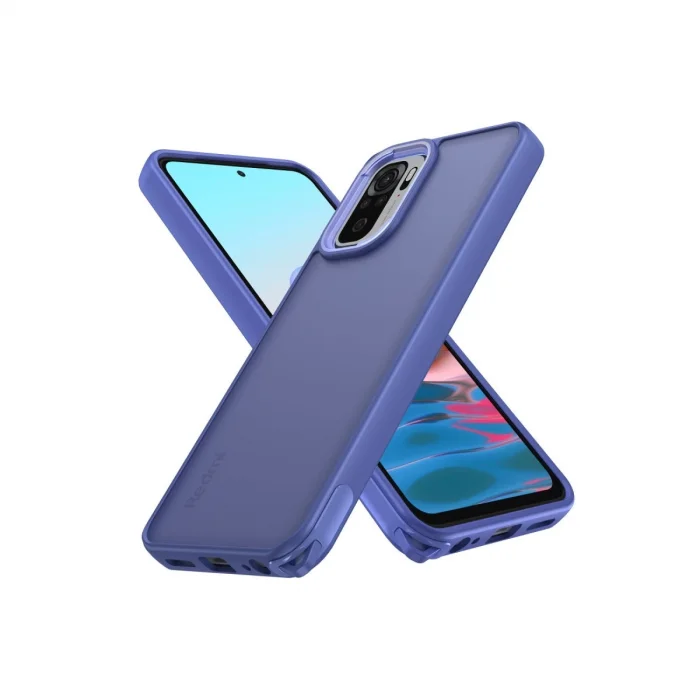 BUĞZ Xiaomi Redmi Note 10 Pro Kılıf Elegant Kapak - Açık Mavi