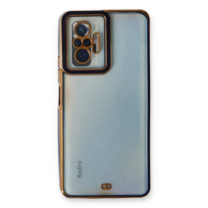 BUĞZ Xiaomi Redmi Note 10 Pro Kılıf Liva Lens Silikon - Mavi
