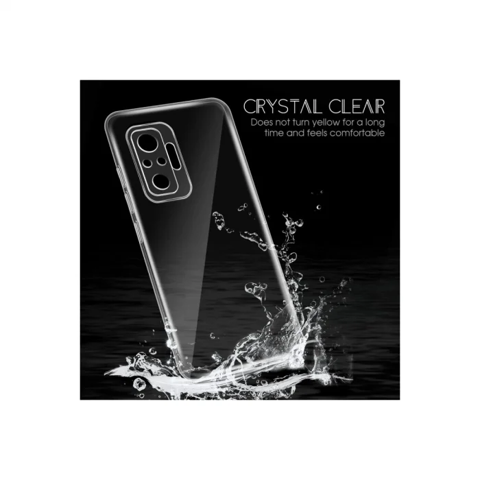 BUĞZ Xiaomi Redmi Note 10 Pro Kılıf Lüx Şeffaf Silikon