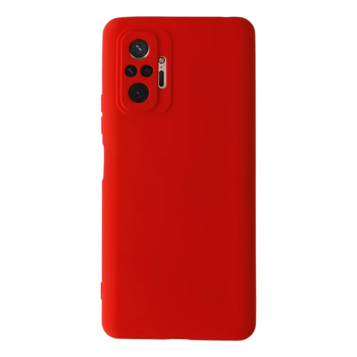 BUĞZ Xiaomi Redmi Note 10 Pro Kılıf Nano İçi Kadife Silikon - Kırmızı