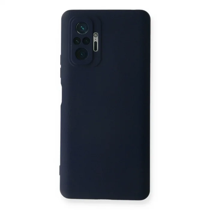 BUĞZ Xiaomi Redmi Note 10 Pro Kılıf Nano İçi Kadife Silikon - Lacivert