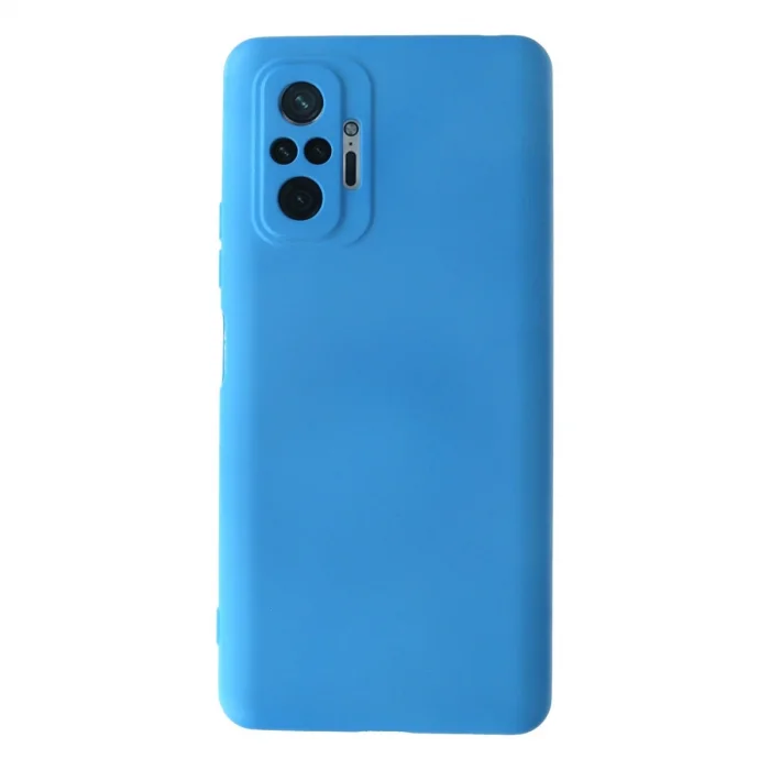BUĞZ Xiaomi Redmi Note 10 Pro Kılıf Nano İçi Kadife Silikon - Mavi