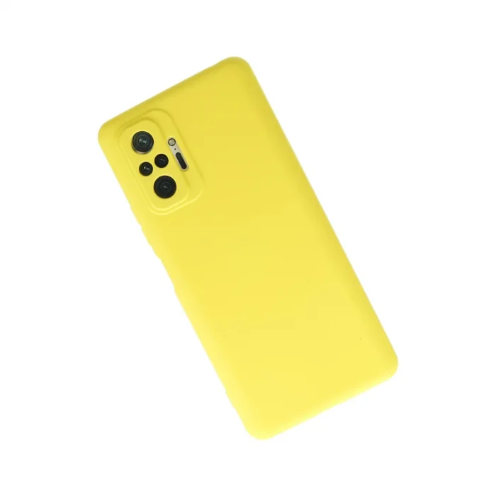 BUĞZ Xiaomi Redmi Note 10 Pro Kılıf Nano İçi Kadife Silikon - Sarı