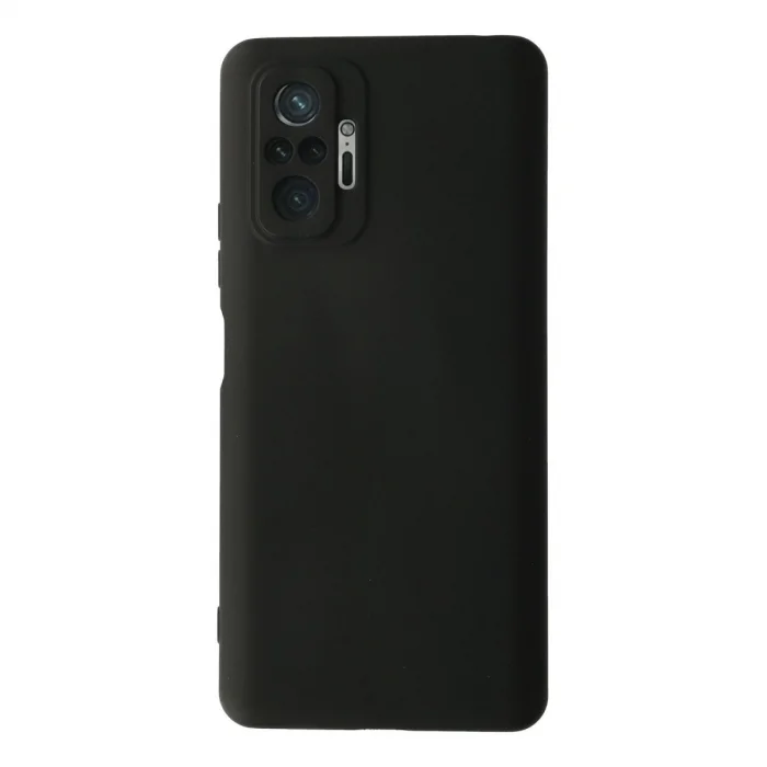 BUĞZ Xiaomi Redmi Note 10 Pro Kılıf Nano İçi Kadife Silikon - Siyah