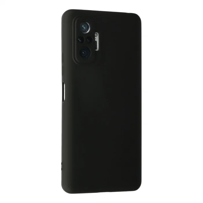 BUĞZ Xiaomi Redmi Note 10 Pro Kılıf Nano İçi Kadife Silikon - Siyah