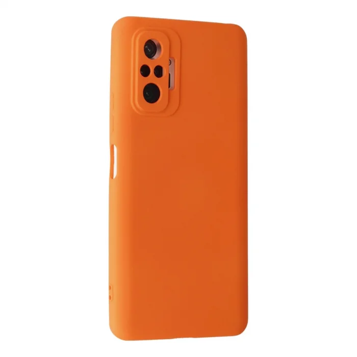BUĞZ Xiaomi Redmi Note 10 Pro Kılıf Nano İçi Kadife Silikon - Turuncu