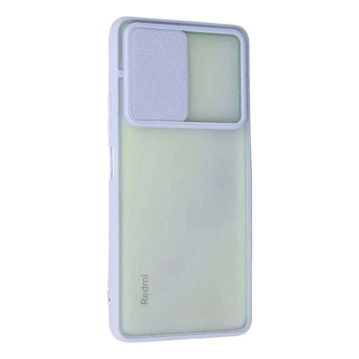 BUĞZ Xiaomi Redmi Note 10 Pro Kılıf Palm Buzlu Kamera Sürgülü Silikon - Lila