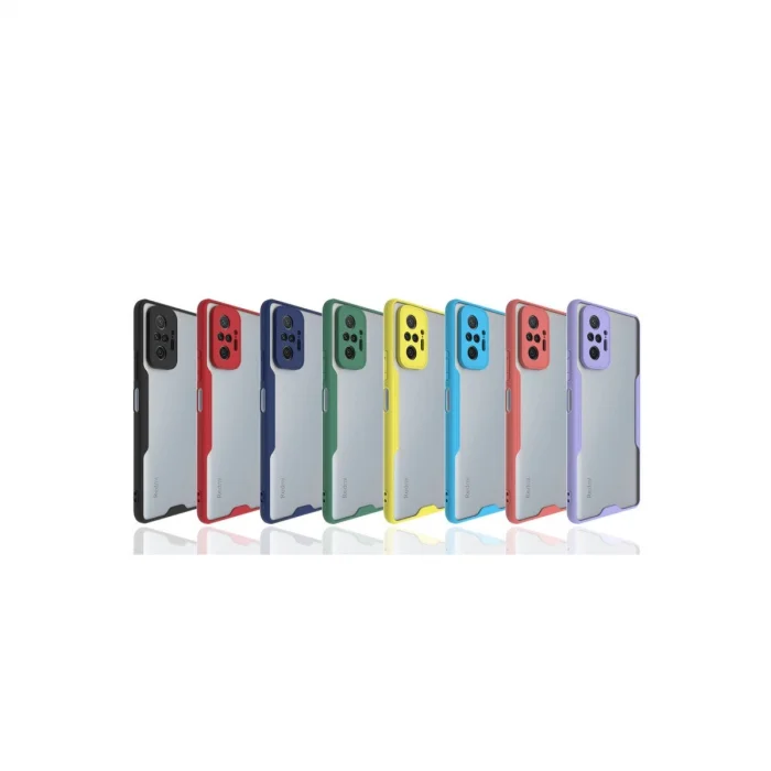 BUĞZ Xiaomi Redmi Note 10 Pro Kılıf Platin Silikon - Lacivert