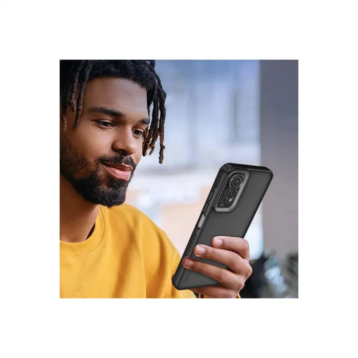 BUĞZ Xiaomi Redmi Note 11 Kılıf Elegant Kapak - Pudra