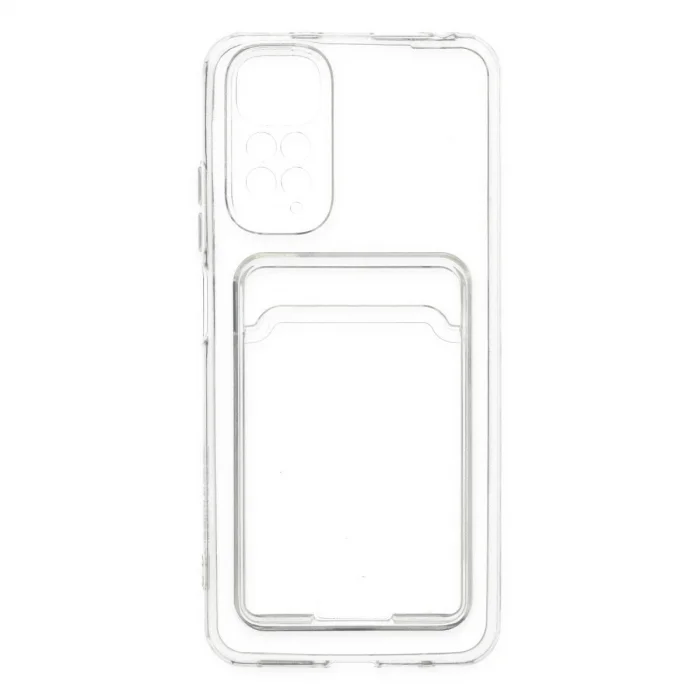 BUĞZ Xiaomi Redmi Note 11 Kılıf Kart Şeffaf Silikon - Şeffaf
