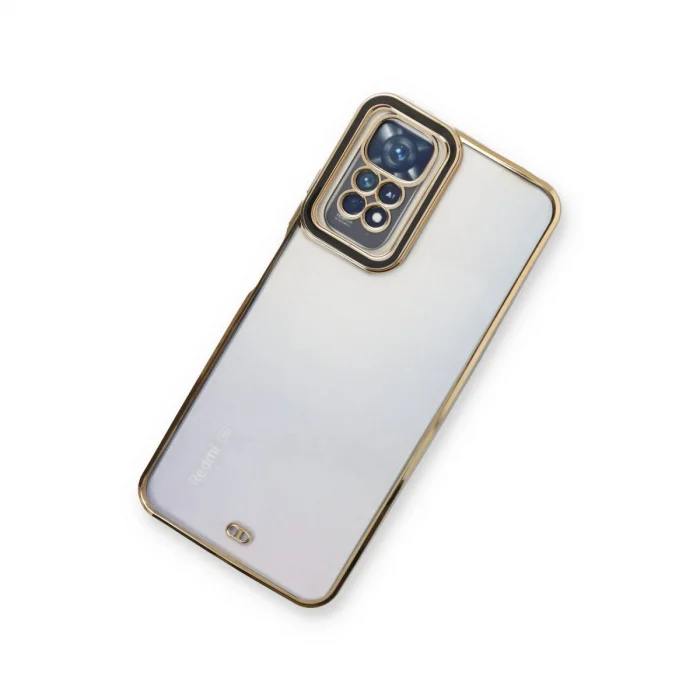 BUĞZ Xiaomi Redmi Note 11 Kılıf Liva Lens Silikon - Siyah