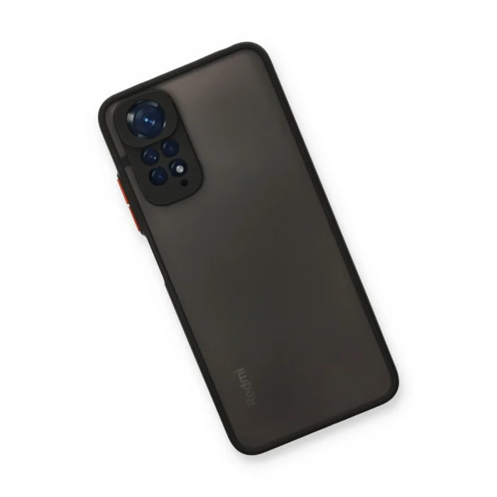 BUĞZ Xiaomi Redmi Note 11 Kılıf Montreal Silikon Kapak - Siyah