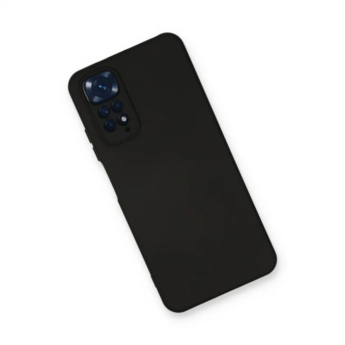 BUĞZ Xiaomi Redmi Note 11 Kılıf Nano İçi Kadife Silikon - Siyah