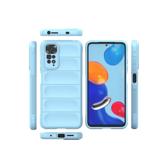 BUĞZ Xiaomi Redmi Note 11 Kılıf Optimum Silikon - Sky Blue