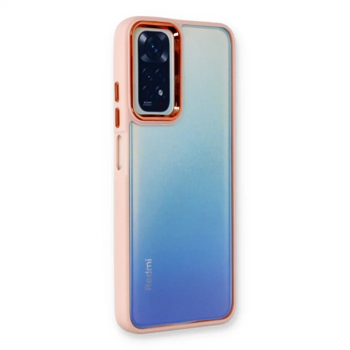 BUĞZ Xiaomi Redmi Note 11 Pro Kılıf Dora Kapak - Pudra