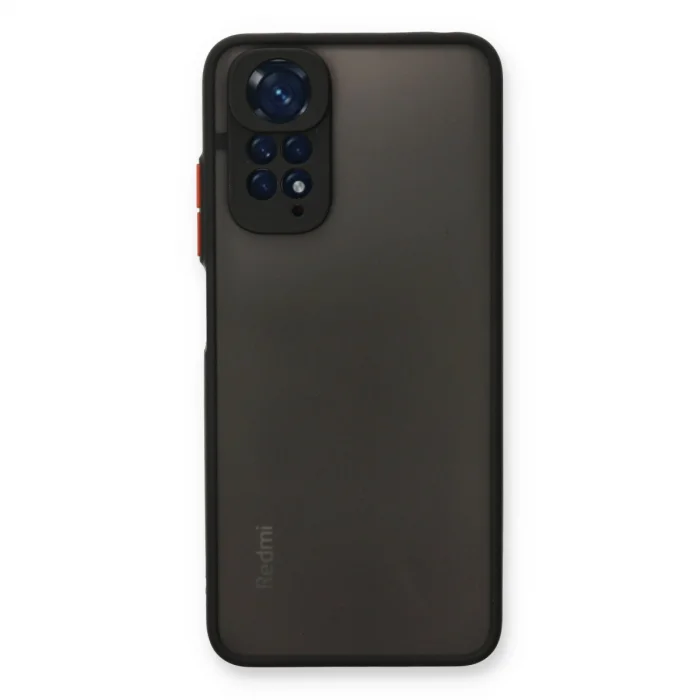 BUĞZ Xiaomi Redmi Note 11 Pro Kılıf Montreal Silikon Kapak - Siyah