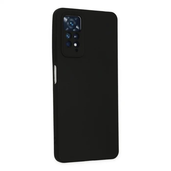 BUĞZ Xiaomi Redmi Note 11 Pro Kılıf Nano İçi Kadife Silikon - Siyah