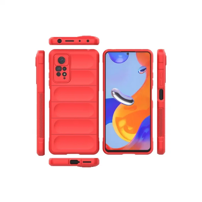 BUĞZ Xiaomi Redmi Note 11 Pro Kılıf Optimum Silikon - Kırmızı