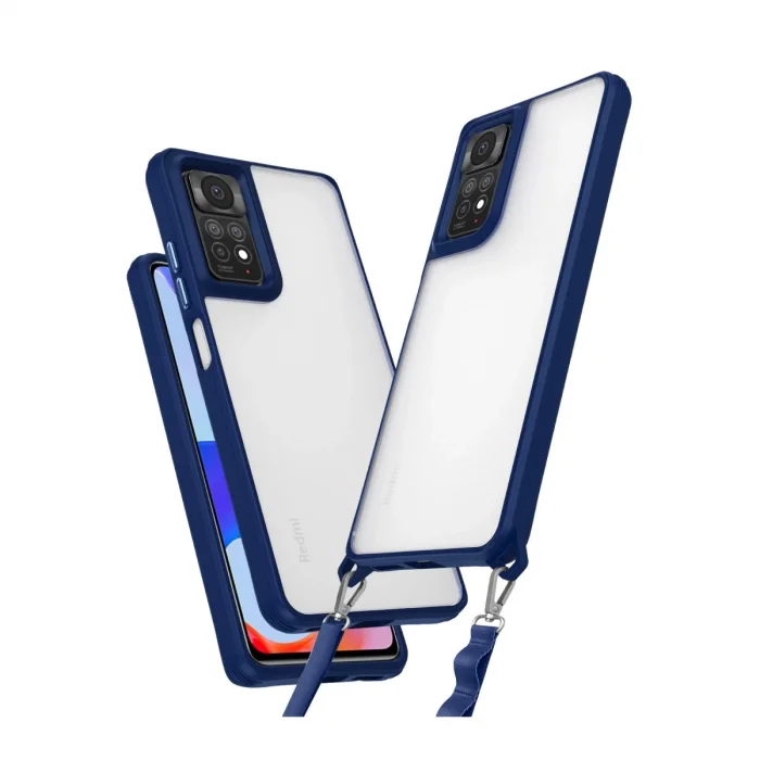 BUĞZ Xiaomi Redmi Note 11 Pro Kılıf Penta Silikon Kılıf - Lacivert