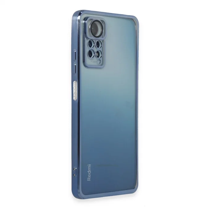 BUĞZ Xiaomi Redmi Note 11 Pro Kılıf Razer Lensli Silikon - Açık Mavi