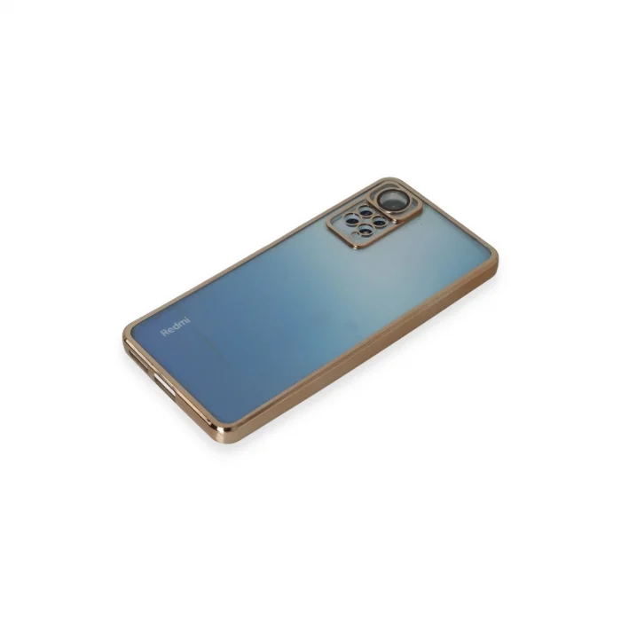 BUĞZ Xiaomi Redmi Note 11 Pro Kılıf Razer Lensli Silikon - Gold