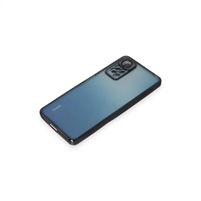 BUĞZ Xiaomi Redmi Note 11 Pro Kılıf Razer Lensli Silikon - Siyah