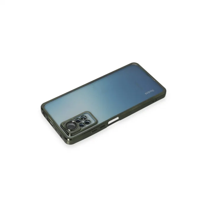 BUĞZ Xiaomi Redmi Note 11 Pro Kılıf Razer Lensli Silikon - Yeşil